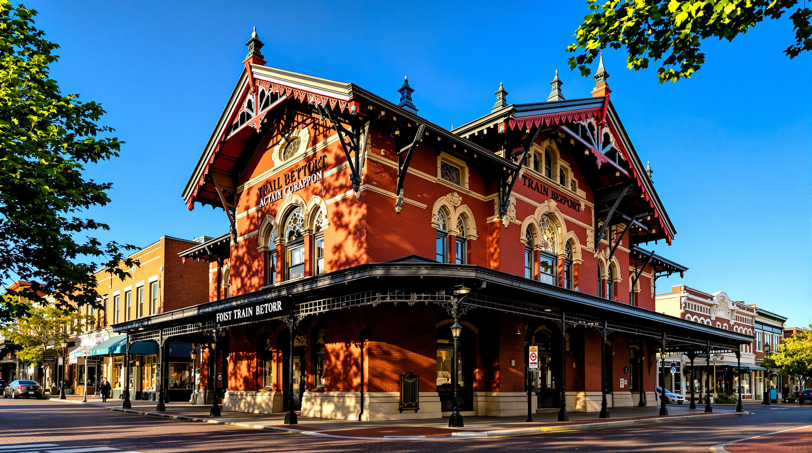 Historic Depot Town area where the festival originated